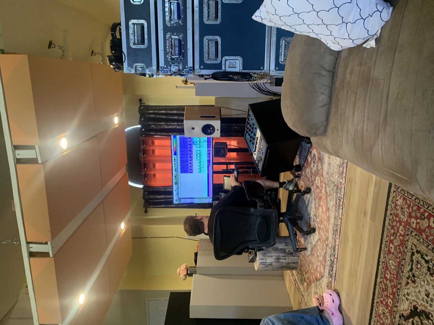 In the room at Bob Horn's studio